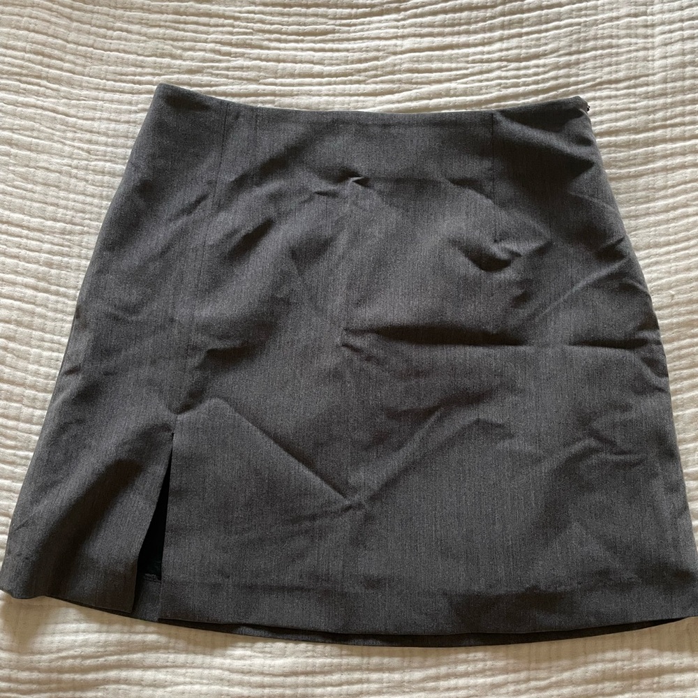 Djerf Avenue Gray Mini Skirt